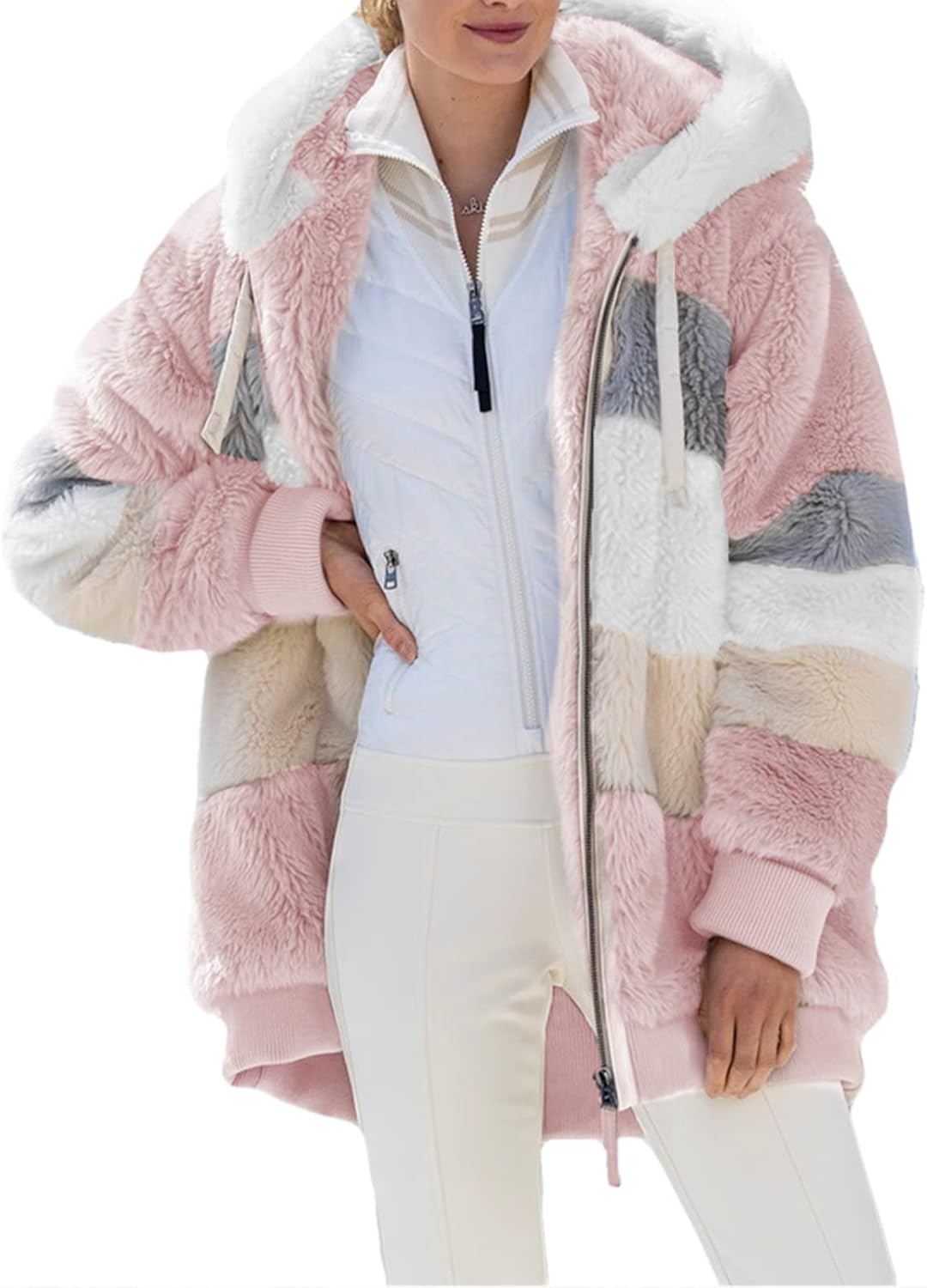 Dokotoo Womens Oversized Cardigan Sweaters Casual Coats Long Sleeve Button Front Stripes Trim Fall Outfits - Image 9