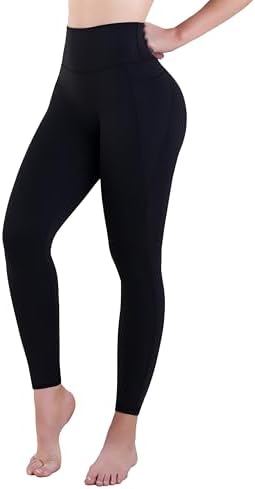 ODODOS Women's Cross Waist Yoga Leggings with Inner Pocket, 23"/25"/28" Gathered Crossover Workout Yoga Pants - Image 5
